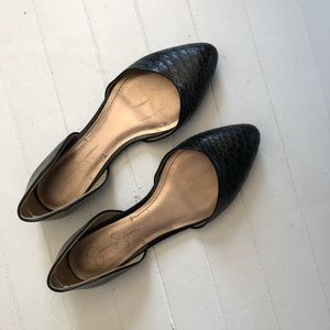 Jessica Simpson Black Flats